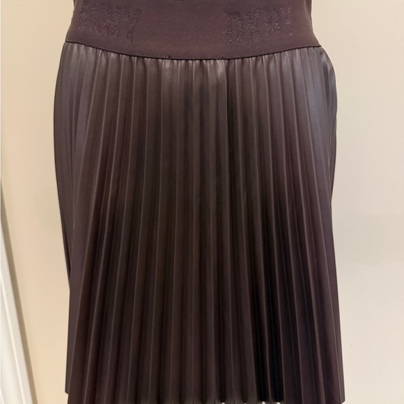 Dkny Dresses & Skirts - DKNY Women's Maroon Pleated A-Line Skirt